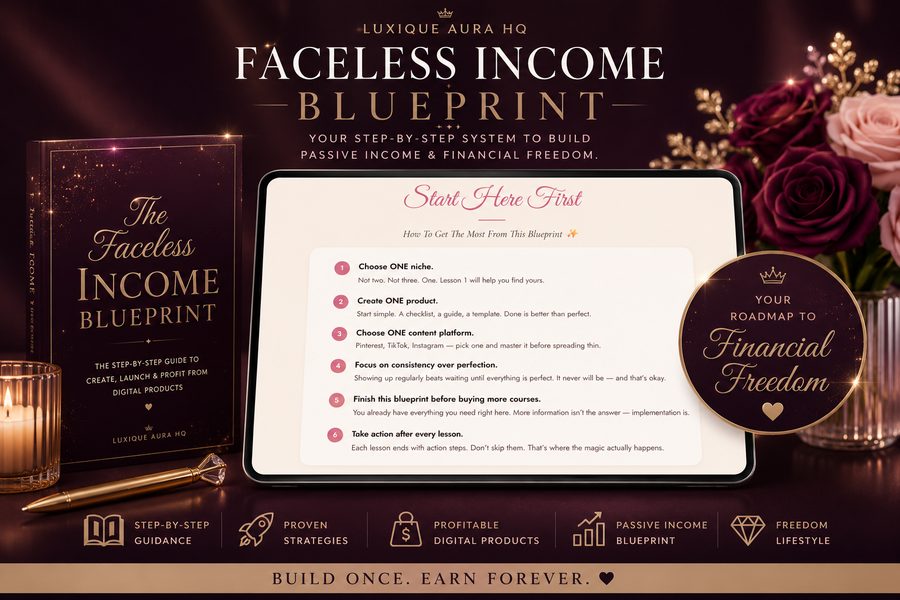 The Faceless Income Blueprint eBook