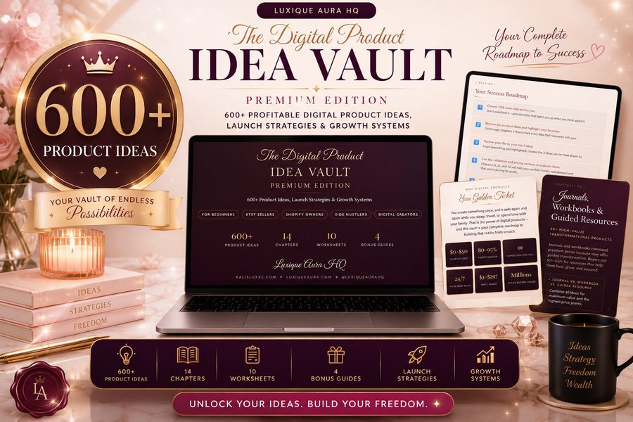 The Digital Product Idea Vault